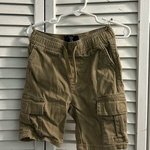 Khaki cargo shorts